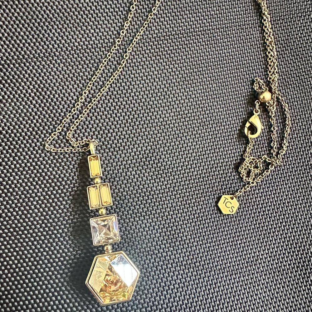 Touchstone Crystal tri color stone Necklace Collection with Elegant Designs